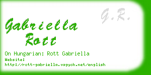 gabriella rott business card